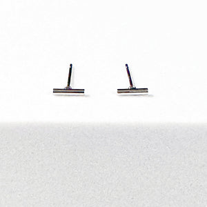 Tiny Bar Stud Earrings | Bar Studs | Dainty Stud Earrings | FENNO FASHION