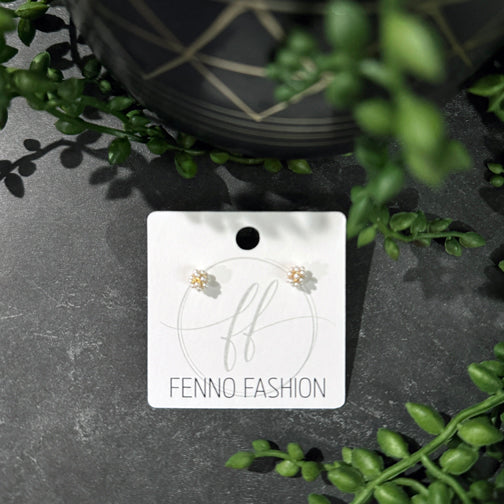 Tiny Pearl Studs | Classic Pearly Earrings | Pearl Jewelry | FENNO FASHION