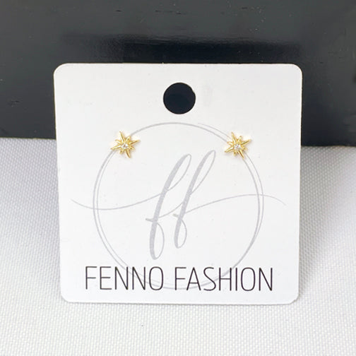 Tiny Studs Earrings | Starburst Stud Earrings | Tiny Stud Earrings | FENNO FASHION