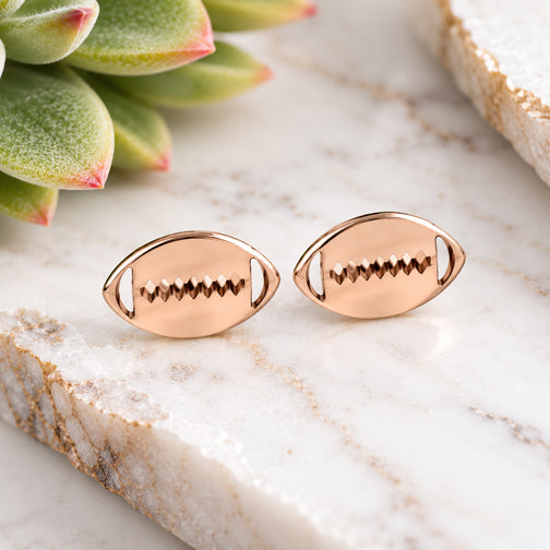 Football Fan Stud Earrings (ROSE GOLD, GOLD OR SILVER)