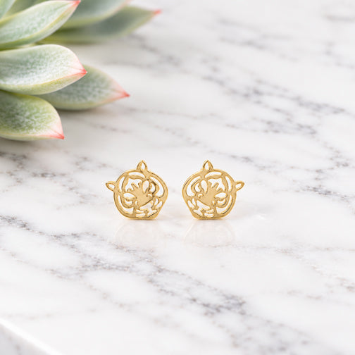 Tiny Cincinnati Bengals Tiger Stud Earrings (ROSE GOLD, GOLD OR SILVER)