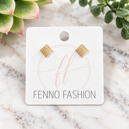 Classic Square Earrings (ROSE GOLD, GOLD OR SILVER)