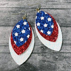 Stars and Stripes Earrings | 4th of July Jewelry | Red White and Blue Earrings | Megan Fenno | FENNO FASHION 
