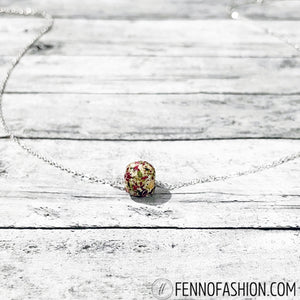 Remembrance Necklace | Memorial Jewelry | Fenno Fashion | Megan Fenno | Cincinnati | Flower Petal Jewelry