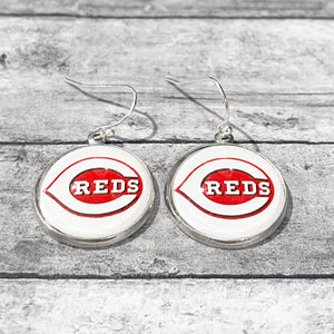 Cincinnati Reds Earrings | Cincinnati Reds Jewelry | Reds Accessories | FENNO FASHION | Megan Fenno