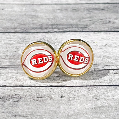 Cincinnati Reds Earrings | Cincinnati Reds Jewelry | Reds Accessories | FENNO FASHION | Megan Fenno