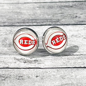 Cincinnati Reds Earrings | Cincinnati Reds Jewelry | Reds Accessories | FENNO FASHION | Megan Fenno