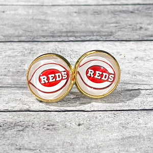 Cincinnati Reds Earrings | Cincinnati Reds Jewelry | Reds Accessories | FENNO FASHION | Megan Fenno