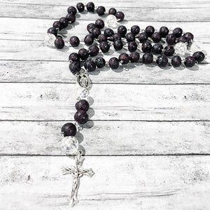 Remembrance Rosary | Memorial Rosary | Funeral Flower Rosary | | Megan Fenno | FENNO FASHION | Cincinnati | Handmade Rosary