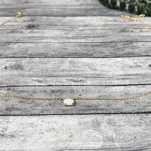 Gold Opal Necklace | Opal Jewelry | Dainty Opal Necklace | Megan Fenno | FENNO FASHION