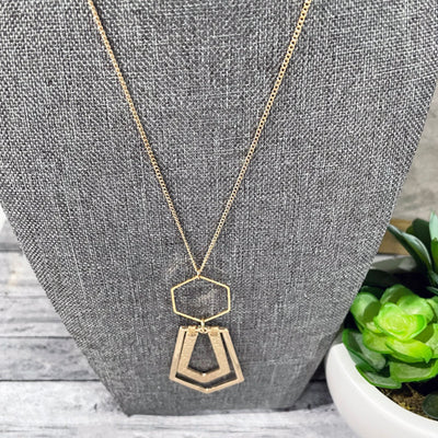 Magama | Jewelry | Elegant Gold And Silver Geometric  Elegant Gold and Silver Geometric Necklace by Magama main image 1