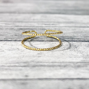 Dainty Gold Adjustable Ring | Dainty Rings | FENNO FASHION | Megan Fenno