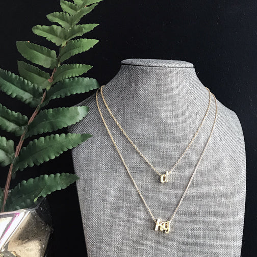 Custom & Handmade Gold Initial Necklace | Megan Fenno | FENNOfashion