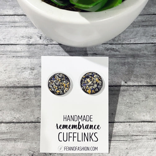 Memorial Cufflinks | Remembrance Cufflinks | Memorial Accessories | Megan Fenno | Fenno Fashion | Funeral Flower Men Accessories | Memorial Jewelry Cincinnati 