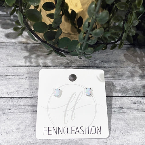 Opal Stud Earrings | Opal Jewelry | FENNO FASHION 4