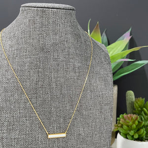 Gold Opal Necklace | Opal Bar Necklace | Opal Jewelry | FENNO FASHION | Megan Fenno 