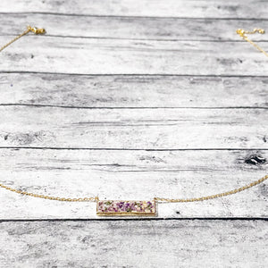 Memorial Jewelry | Remembrance Jewelry | Flower Jewelry | Fenno Fashion | Megan Fenno | Memorial Necklace