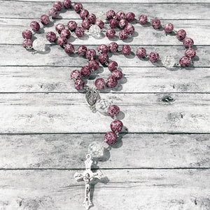 Remembrance Rosary | Memorial Rosary | Funeral Flower Rosary | | Megan Fenno | FENNO FASHION | Cincinnati | Handmade Rosary
