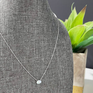 Silver Opal Necklace | Opal Jewelry | Dainty Opal Necklace | Megan Fenno | FENNO FASHION
