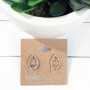 Gold Stud Earrings | Crystal Stud Earrings | Megan Fenno | FENNO FASHION 