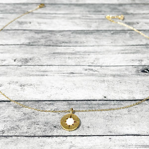Dainty Opal Necklace | Dainty Compass Necklace | Megan Fenno | FENNO FASHION 
