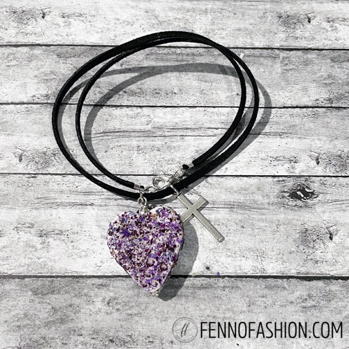 Custom Mixed Metal Heart Necklace - FENNO FASHION, LLC